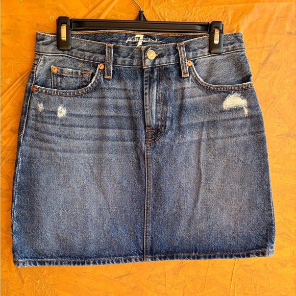 7 For All Mankind Dresses & Skirts - 7 For All Mankind Denim Mini Skirt Size 27